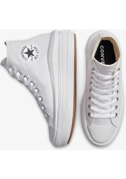 Chuck Taylor All Star Move Platform Hi Kadın Beyaz Sneaker.102