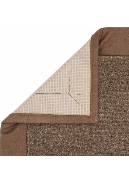 Bounty Bordürlü Düz Renk Kahverengi Kalın Halı Modern Dokuma Ofis Mağaza Fuar Showroom Salon Halısı indirimleri