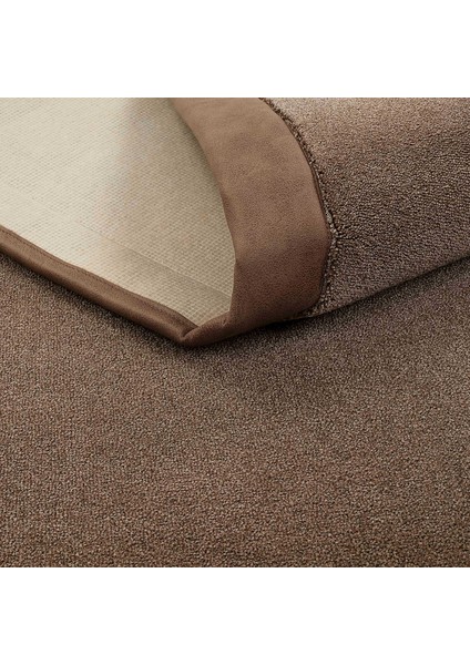 Bounty Bordürlü Düz Renk Kahverengi Kalın Halı Modern Dokuma Ofis Mağaza Fuar Showroom Salon Halısı