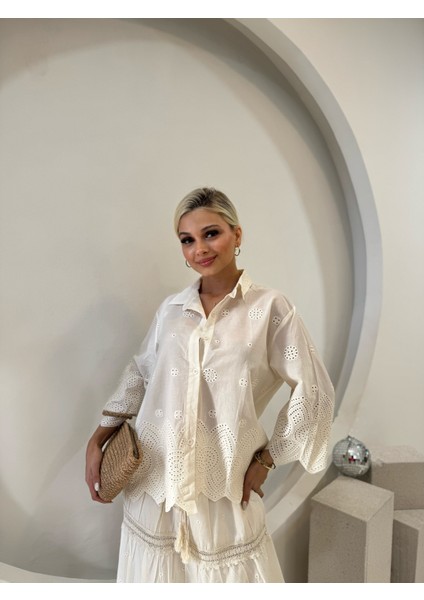 Ekru Gömlek Etek Fisto Takım fırsatları