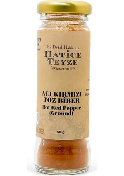 Acı Kırmızı Toz Biber - 50 gr