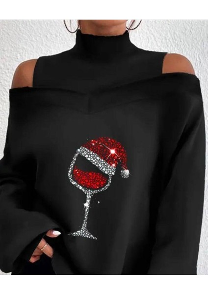 Kadın Taş Bardak Detay Omuz Dekolteli Fırsat Ürün Bluz