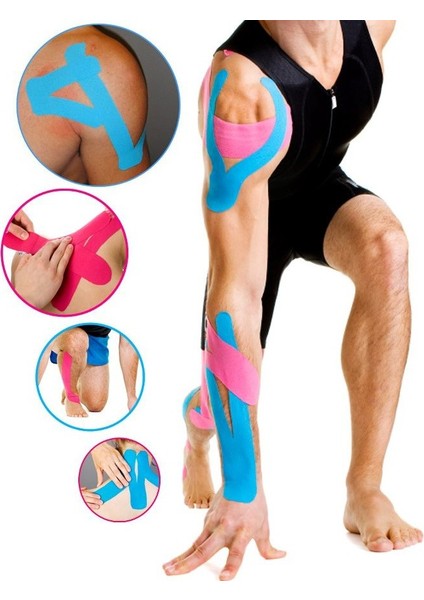 New Product Kinezyo Tape Band 5 Metre x 5 cm Mavi Renk, Kinesio Sporcu Bandı modelleri