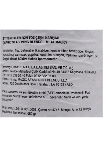Magıc Et Baharatı 680 gr modelleri