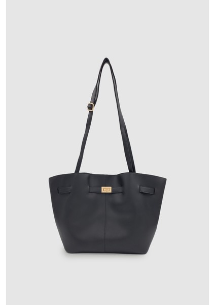 Ferny Kemer, Toka ve Dikiş Detaylı Kol ve Omuz Çantası Siyah fiyatları