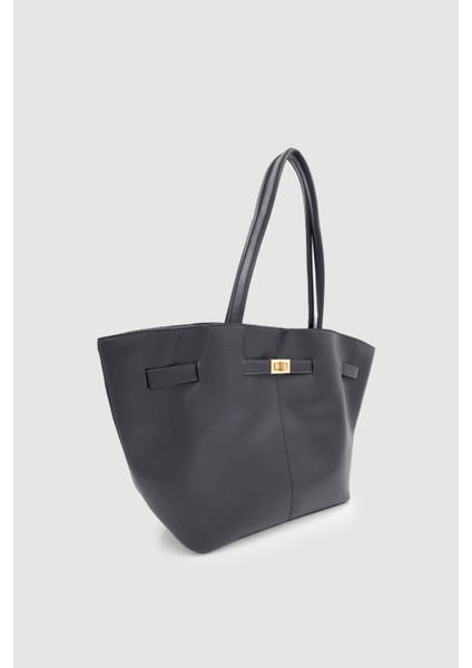 Ferny Kemer, Toka ve Dikiş Detaylı Kol ve Omuz Çantası Siyah modelleri