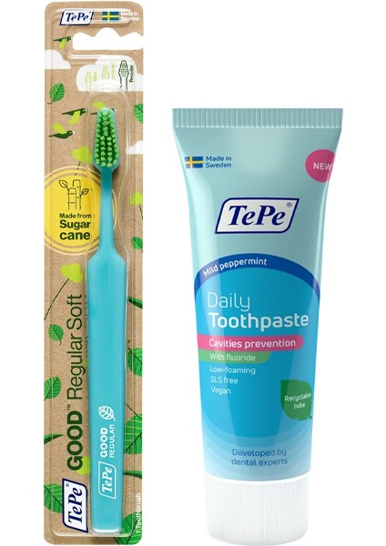 Günlük Diş Fırçası Good Regular Soft ve Diş Macunu