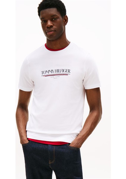 Th MW0MW40324 Brand Love Hılfıger Tee Erkek Tshırt