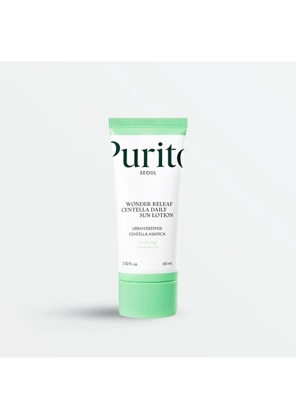 Purıto Wonder Releaf Centella Daily Sun Lotion SPF50+ Pa++++ 60 ml - Hassas Ciltler Için Ultra Hafif Güneş Kremi