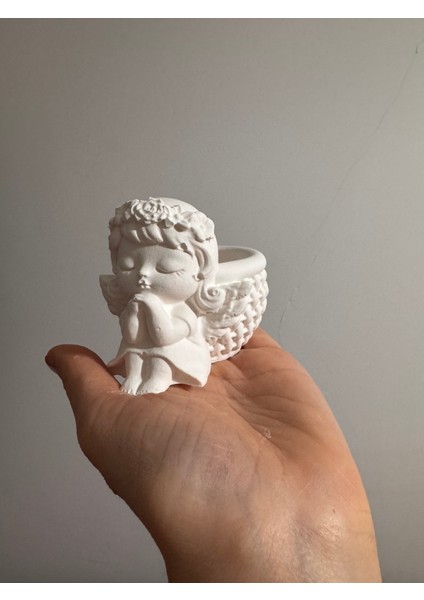 Melek Kız Sepet Saksı – Güçlendirilmiş Beton Tozuyla Üretildi fiyatları