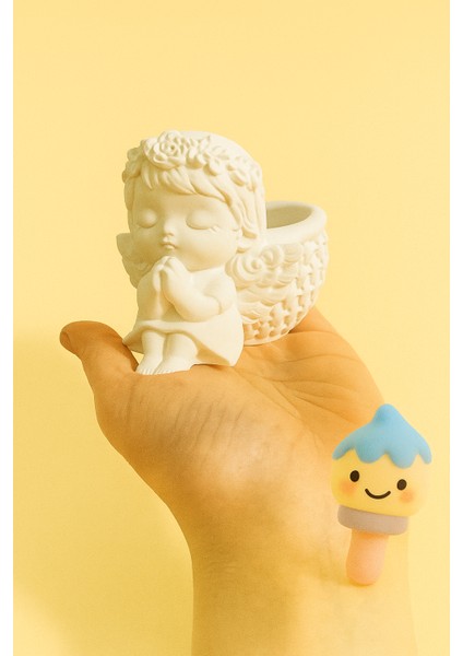 Melek Kız Sepet Saksı – Güçlendirilmiş Beton Tozuyla Üretildi modelleri