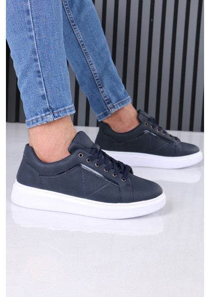 Soft Lacivert Günlük Sneaker Erkek Ayakkabısı Ortopedik Tabanlı M801
