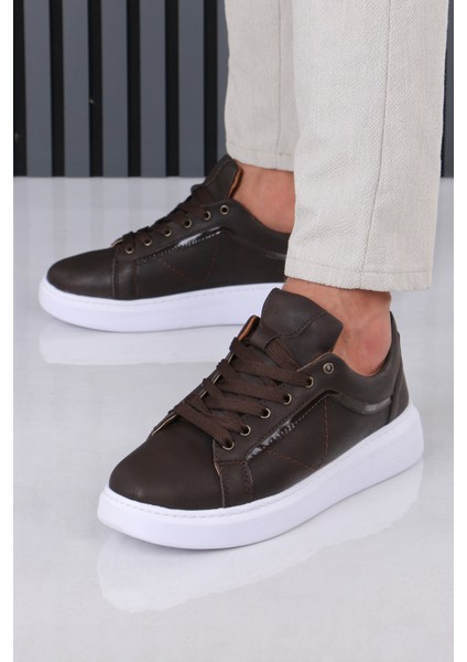 Soft Kahverengi Günlük Sneaker Erkek Ayakkabısı Ortopedik Tabanlı M801 modelleri