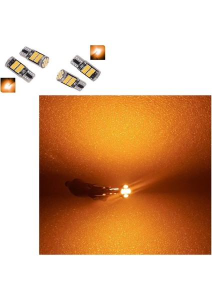 ( 4 x Adet) 1 Set T10 LED Dipsiz Ampul 12V 26 LED Amber ( Amber ) fiyatları