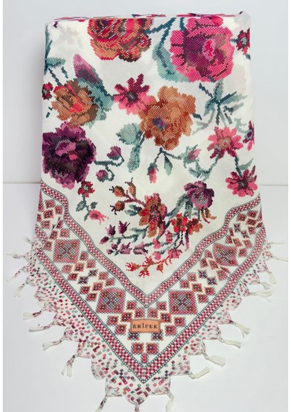 Sökme Boncuklu Pamuk Yazma - 05494 - 03