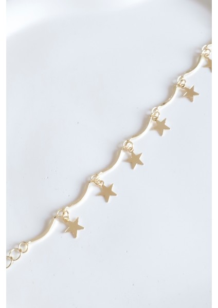 Kadın Bileklik 14K Renkli Yay Zincir Yıldız Bileklik fiyatları