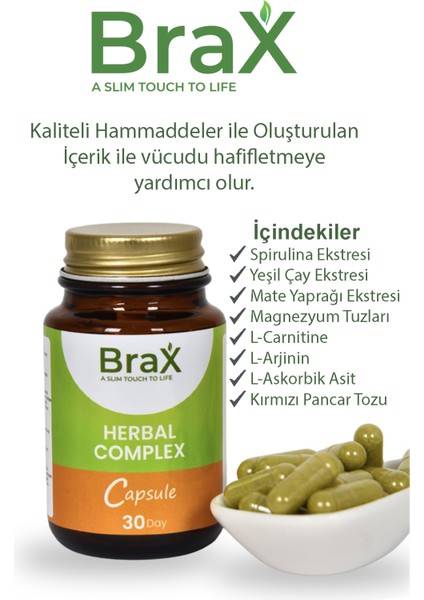 Yeşil Çay + Spirulina + L-Karnitin Içeren Bitkisel Diyet 30 Günlük fiyatları