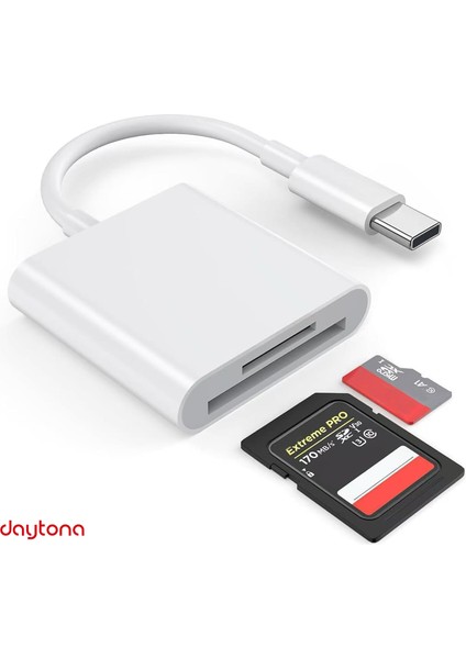 NK1023 2'si 1 Arada Telefon ve Pad Için Type-C’den Sd Karta Otg Sd/tf Bellek Dönüştürücü Tak Çalıştır Kart Okuyucu indirimleri