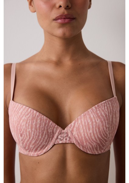 Açık Gül Kurusu Daylift Dantelli Toparlayıcı Balenli Sütyen fırsatları