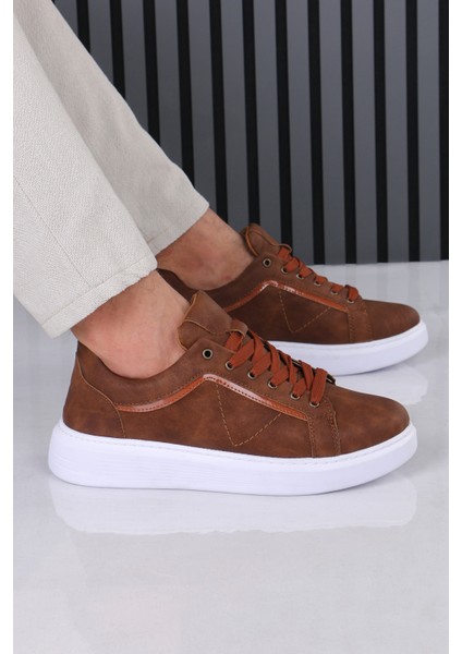 Soft Taba Günlük Sneaker Erkek Ayakkabısı Ortopedik Tabanlı M801