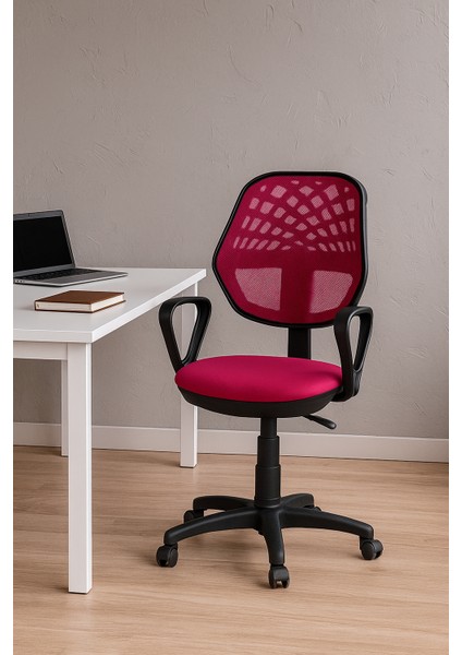 Ergonomik Fileli Ev ve Personel Çalışma Sandalyesi Ayarlanabilir Bel Desteği ve Yüksek Konfor Modern Tasarım