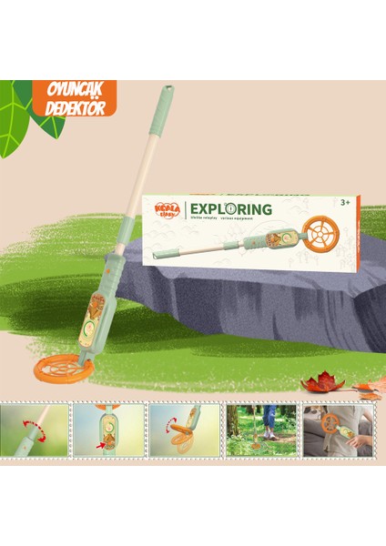 Çocuklar Için Kamp Dedektör Oyuncak Kamp Oyuncağı Hafif Metal Dedektö.r