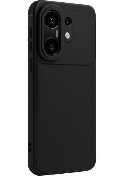 Vivo X200 Fe Kılıf Korumalı Brushed Karbon Tasarım Tpu Kapak