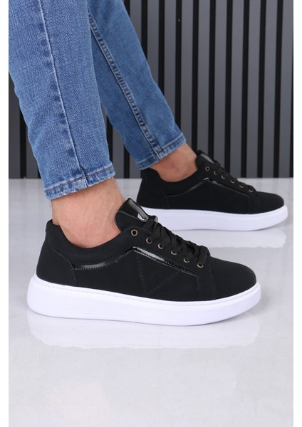 Soft Siyah Günlük Sneaker Erkek Ayakkabısı Ortopedik Tabanlı M801