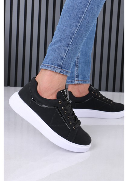 Soft Siyah Günlük Sneaker Erkek Ayakkabısı Ortopedik Tabanlı M801 fiyatları