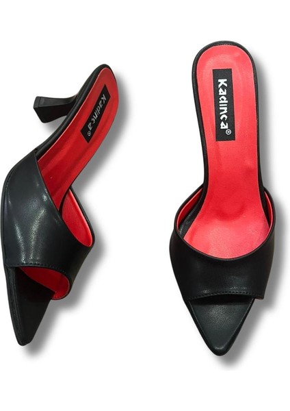 Sivri Burun Stiletto Kadın Topuklu Terlik #1045 fiyatları