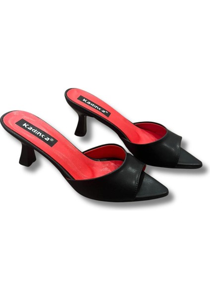 Sivri Burun Stiletto Kadın Topuklu Terlik #1045 fırsatları
