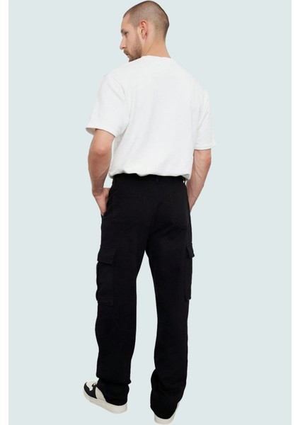 Erkek Pamuklu Rahat Kargo Pantolon Straight Kalıp Boru Paça Günlük ve Iş Hayatı Hafta Sonu modelleri