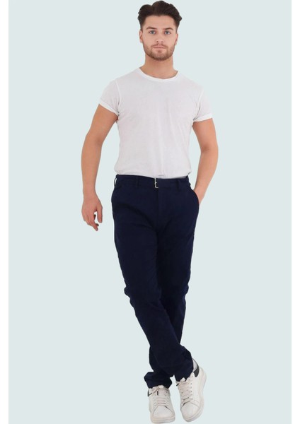 Erkek Slim Fit Uzun Boy Chino Pantolon Esnek Gabardin Kumaş Günlük Kullanım Modern Tasarım fiyatları