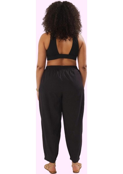 Kadın Pamuk Şalvar Pantolon Rahat Kesim Yüksek Bel Yazlık Plaj Günlük Kullanım Özel Günler fiyatları