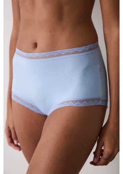 Mavi Easy Trim Yüksek Bel Slip Külot