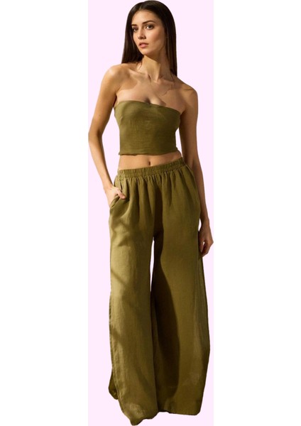 Kadın Renk Keten Dokuma Plaj Pantolonu Rahat ve Şık Yaz Stilleri Günlük Kullanım Hafta Sonu fiyatları