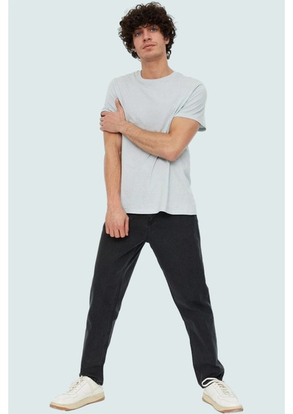 Erkek Pamuk Denim Kot Pantolon Renk Dar Paça Günlük Stil Hafta Sonu Yaz Aylarının Vazgeçilmezi