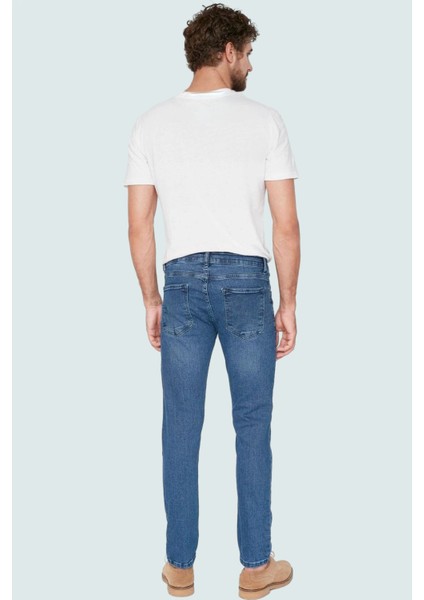 Erkek Denim Skinny Fit Kot Pantolon Pamuk Esnek Kumaş Günlük Şıklık Yaz Aylarının Vazgeçilmezi modelleri