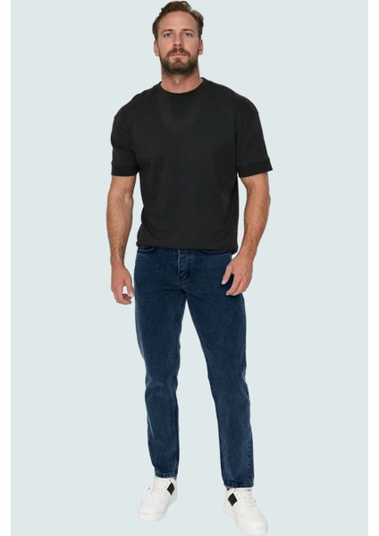 Erkek Pamuk Relaxed Fit Kot Pantolon Günlük Şıklık Modern Tasarım Yaz Aylarının Vazgeçilmezi