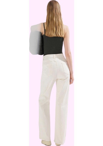 Kadın Leopar Desenli Denim Pantolon Yüksek Bel Wide Leg Rahat Günlük Kullanım Modern Tasarım modelleri