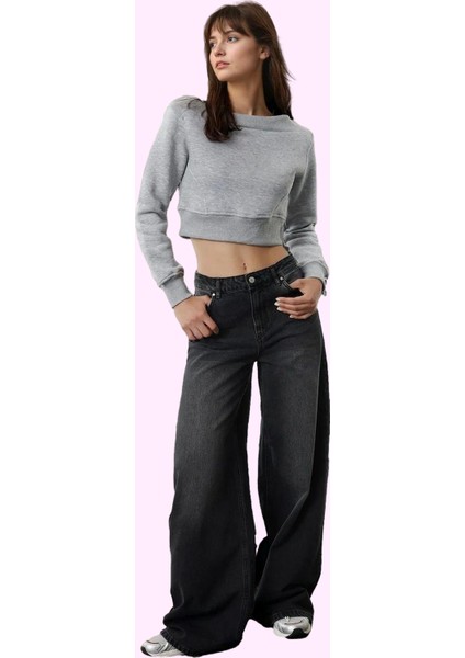 Kadın Palazzo Jean; Yüksek Bel Wide Leg Pamuk Günlük Kullanım Için Yaz Aylarının Vazgeçilmezi