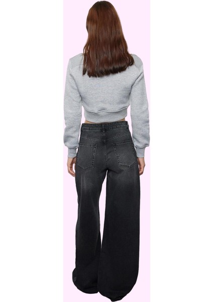 Kadın Palazzo Jean; Yüksek Bel Wide Leg Pamuk Günlük Kullanım Için Yaz Aylarının Vazgeçilmezi fiyatları