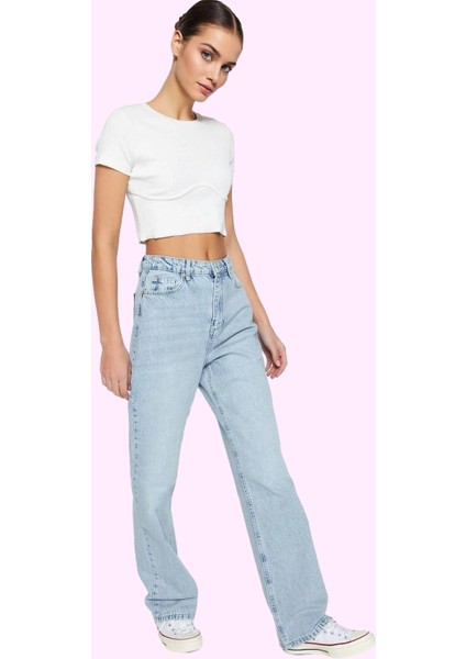 Kadın Pamuklu Geniş Paça Pantolon Rahat ve Şık Bir Stil Günlük Kullanım Yaz Aylarının Vazgeçilmezi