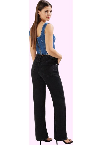 Kadın Denim Wide Leg Pantolon Pamuk Casual Stil Günlük Kullanım Yaz Aylarının Vazgeçilmezi modelleri