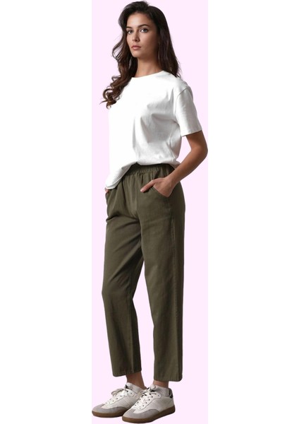 Kadın Pamuk Pantolon Günlük Jogger Dar Paça Yazlık Rahat Hafta Sonu Yaz Aylarının Vazgeçilmezi fiyatları