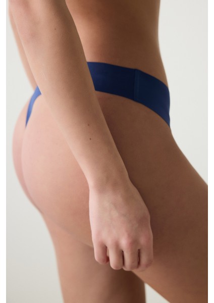 Invisible Laser Cut V Shape Lacivert Tanga Külot fiyatları