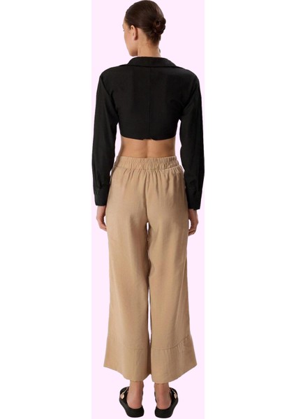 Kadın Yüksek Bel Wide Leg Dokuma Pantolon Casual Günlük Stil Hafta Sonu Yaz Aylarının Vazgeçilmezi modelleri