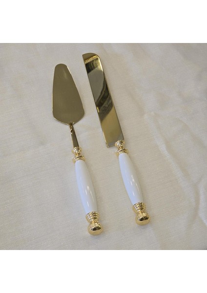 Porselen 5 Parça Servis Kaşık Seti Altın modelleri