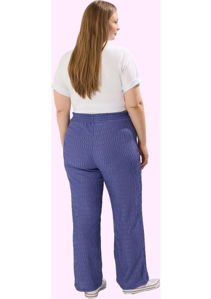 Kadın Dokulu Büyük Beden Pantolon Yüksek Bel Rahatlık Günlük Kullanım Yaz Aylarının Vazgeçilmezi modelleri