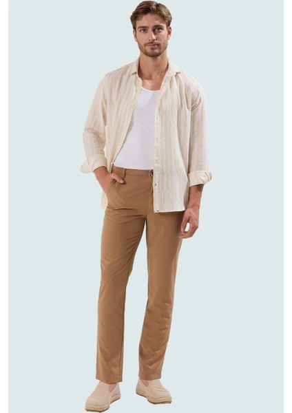 Erkek Regular Chino Pantolon Renk Slim Fit Italyan Kesim Boru Paça Iş ve Günlük Hafta Sonu fiyatları